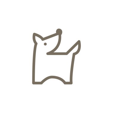 Köpek hayvan evde beslenen hayvan Logo simge tasarım