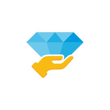 Elmas bakım Logo simge tasarım