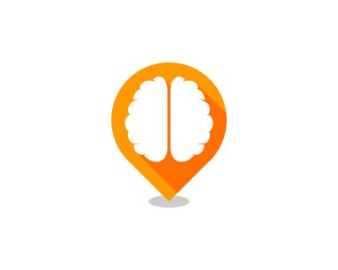 PIN beyin Logo simge tasarım