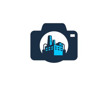 Fotoğraf fabrika Logo simge tasarım