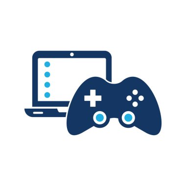 Dizüstü oyun Logo simge tasarım