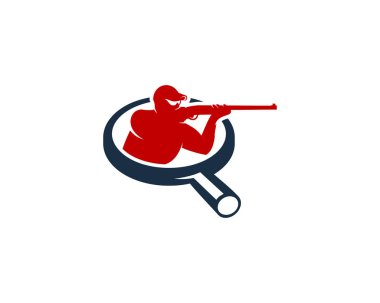 Logo simgesi tasarım avcılık göz atın