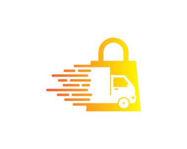 Shooping teslim Logo simge tasarım