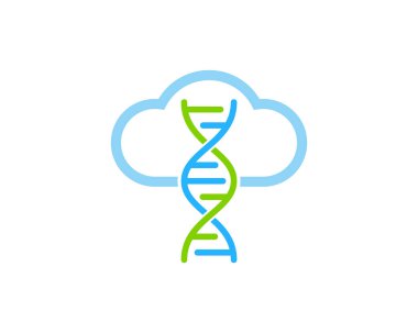 Bulut Dna Logo simge tasarım