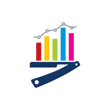 Analitik Logo simgesi tasarım berber