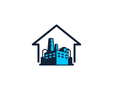 Ev fabrika Logo simge tasarım