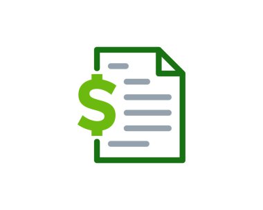 Para belge Logo simge tasarım