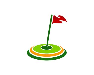 Hedef Golf Logo simge tasarım