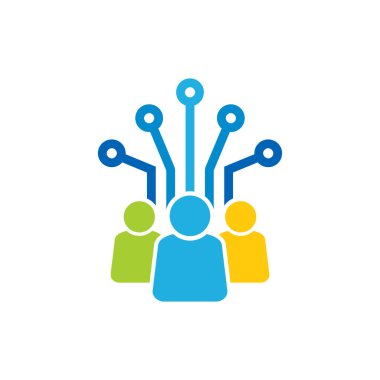 Dijital grubu Logo simge tasarım