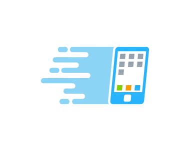 Mobil teslim Logo simge tasarım