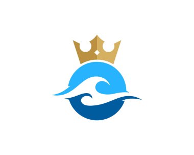 Dalga Kral Logo simge tasarım
