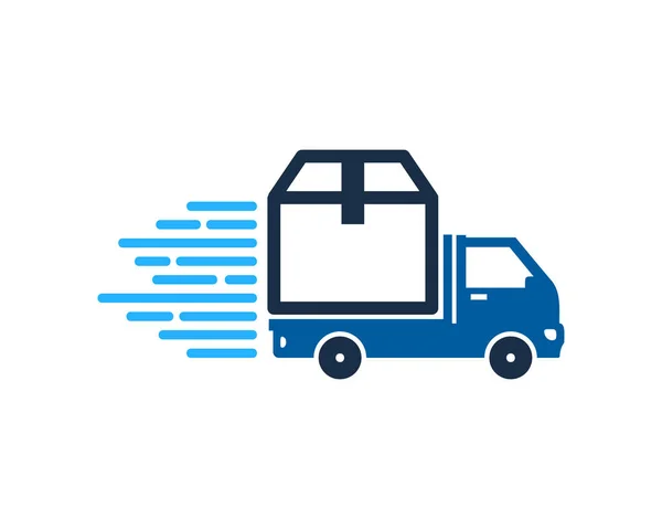Box Delivery Logo Icon Design — Stock Vector