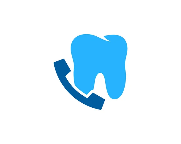 Dental Call Logo Icon Design — Stock Vector