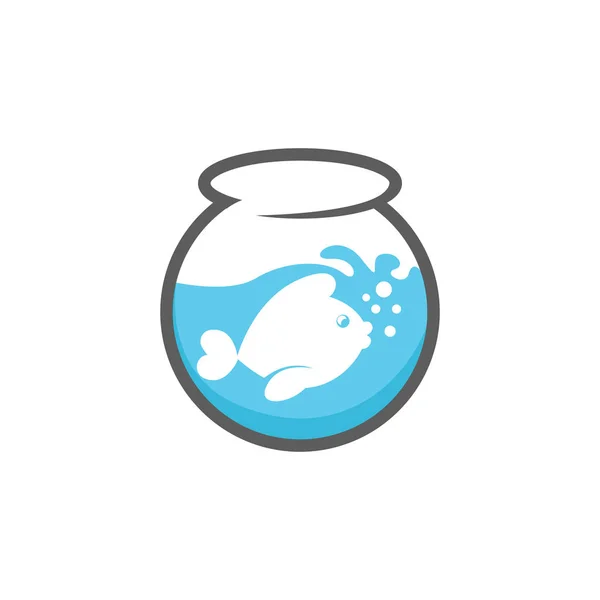 Fisk Logo Ikon Design — Stock vektor