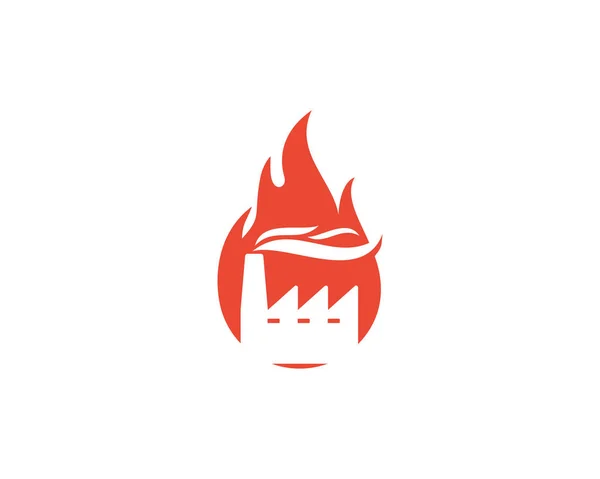 Burn Factory Logo Icon Design — Stock Vector