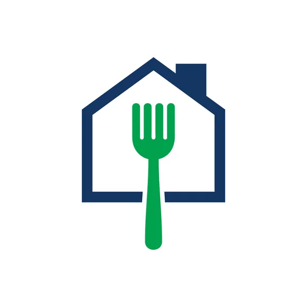 Design Ícone Logotipo Comida Casa — Vetor de Stock