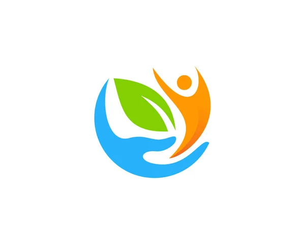 Persone Cura Logo Icona Design — Vettoriale Stock