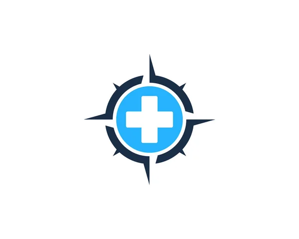 Medical Compass Logo Icon Design — Stock Vector