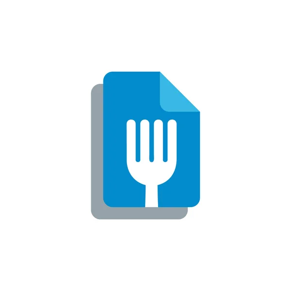 Documento Food Logo Icon Design —  Vetores de Stock