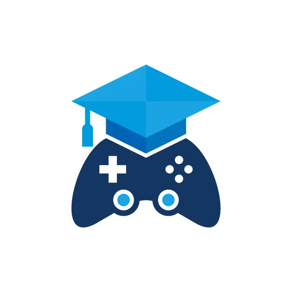 School Game Logo Icon Design — Stock Vector