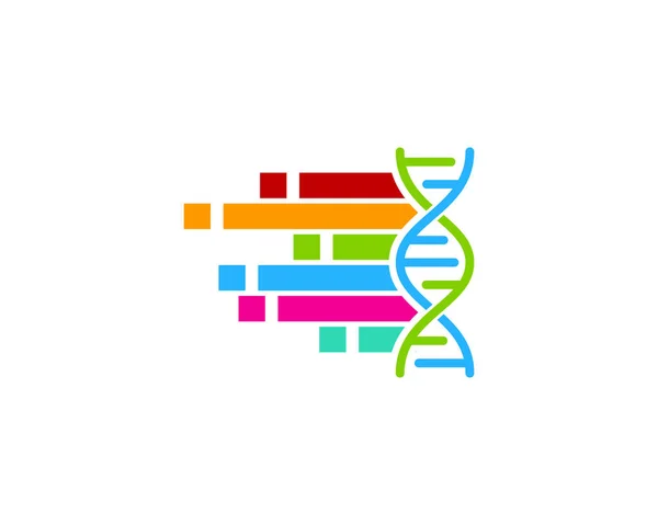 Diseño Icono Logotipo Pixel Dna — Archivo Imágenes Vectoriales