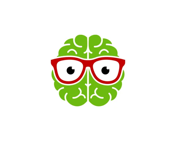 Geek Agy Logo Ikonra Design — Stock Vector