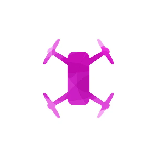 Conception Icône Logo Drone — Image vectorielle