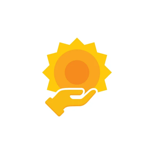 Diseño Del Icono Del Logotipo Sun Care — Archivo Imágenes Vectoriales