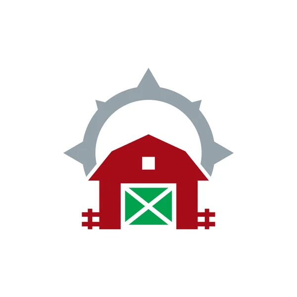 Ферма Компас Логотип Іконка Дизайн — стоковий вектор