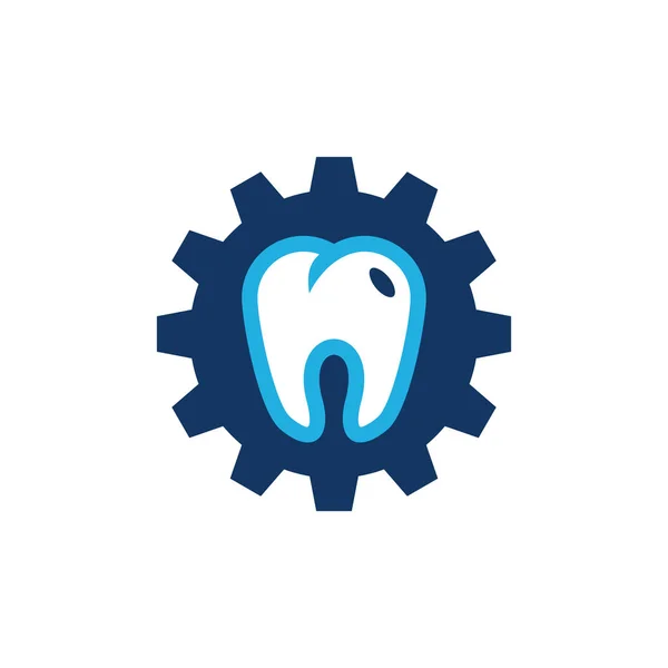 Dental Gear Logo Icon Design — Stock Vector