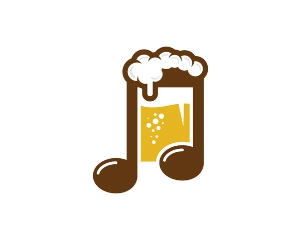 Müzik bira Logo simge tasarım