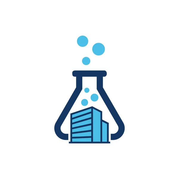 Balão Laboratório Icon Logo Design Element Ilustração Vetorial — Vetor de Stock