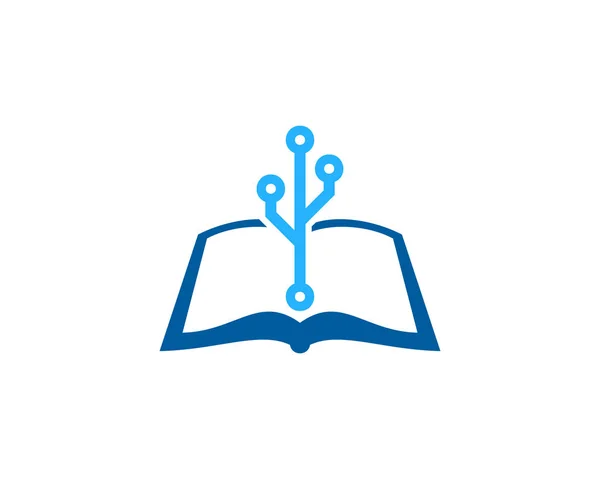 Cyfrowe Książki Logo Ikona Designu — Wektor stockowy