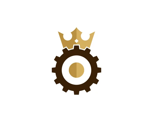 Wheel King Logo Icon Design — Stock Vector
