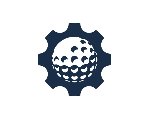 Engrenagem Golf Logo Icon Design —  Vetores de Stock