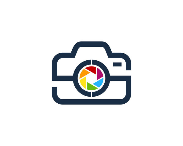 Lens Camera Logo Icon Design