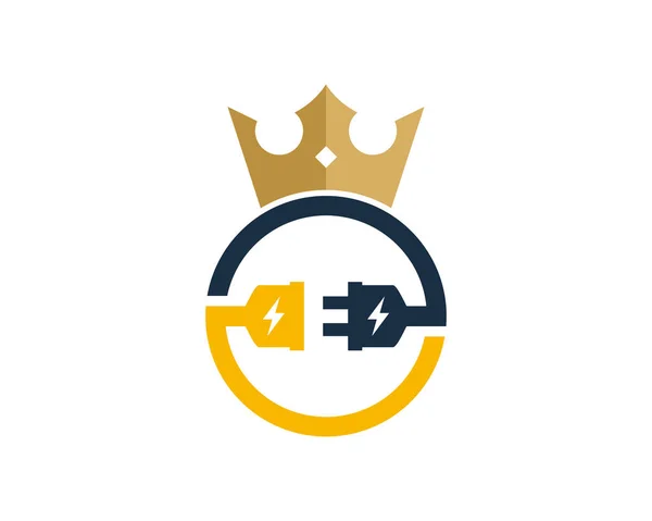 King Electric Logo Ikona Designu — Wektor stockowy