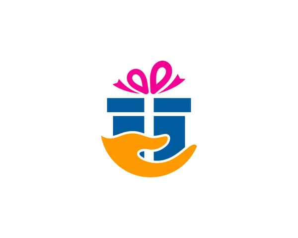 Догляд Дизайн Піктограм Логотипу Подарунків — стоковий вектор