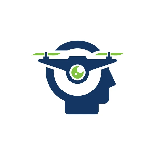 Drone Head Logo Icon Design