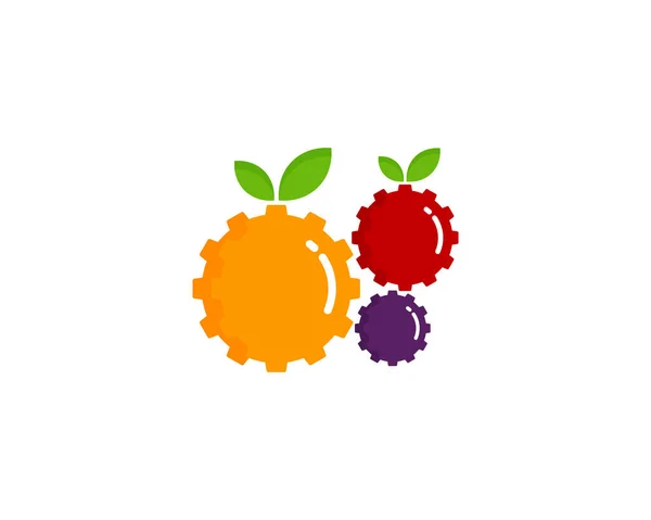 Herramienta Fruit Logo Icon Design — Archivo Imágenes Vectoriales