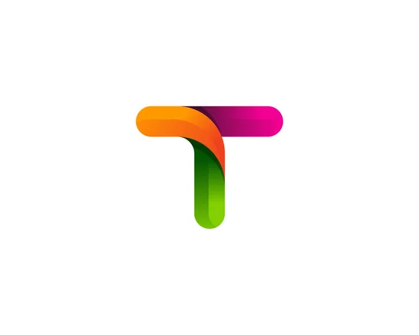 Barevné Písmeno Ikonu Logo Design Element — Stockový vektor