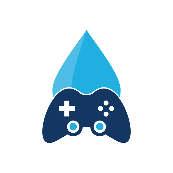 Design Ícone Logotipo Jogo Água — Vetor de Stock