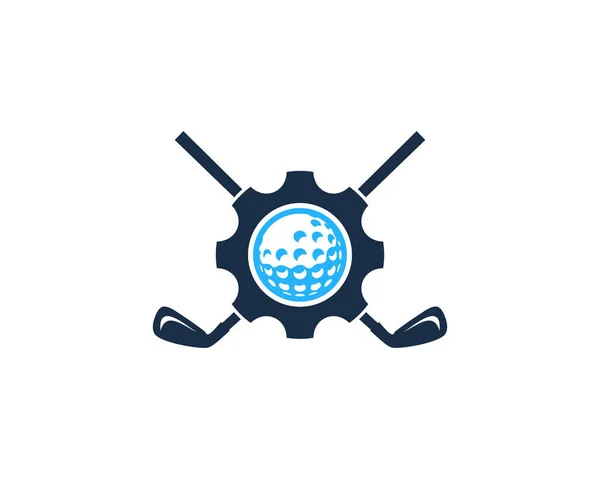 Engineering Golf Logo Ikone Design — Stockvektor