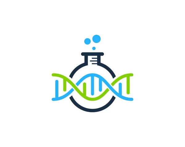 Laboratorium Dna Logo Ikona Designu — Wektor stockowy