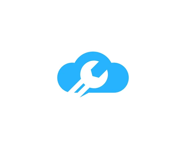 Cloud Fix Und Reparatur Logo Icon Design — Stockvektor