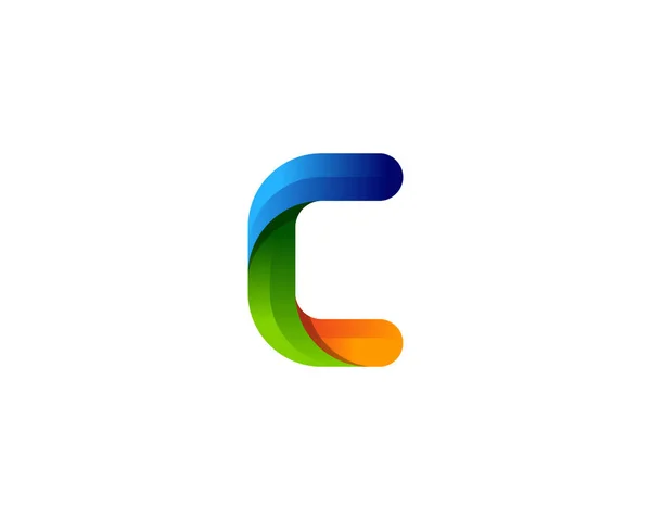 カラフルな手紙 アイコン ロゴのデザイン要素 — ストックベクタ