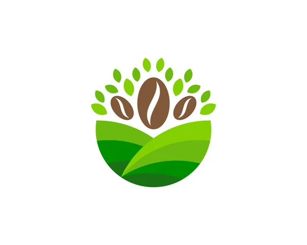Дизайн Логотипа Coffee Farm — стоковый вектор