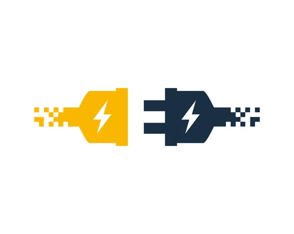 Connect Electric Logo Icon Design — Stock Vector