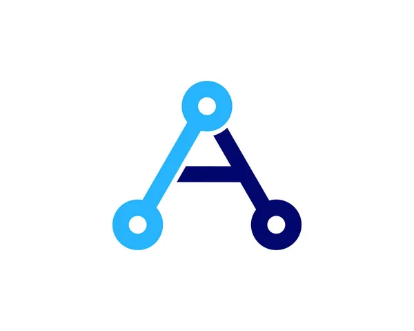 Digitale Brief Logo Pictogram Ontwerp — Stockvector