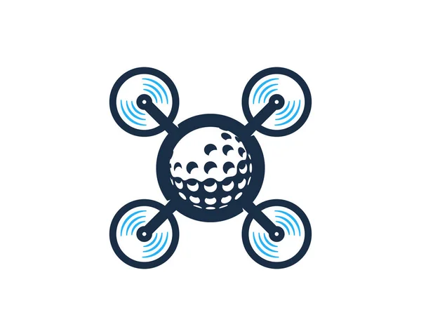 Drone Golf Logo Icon Design